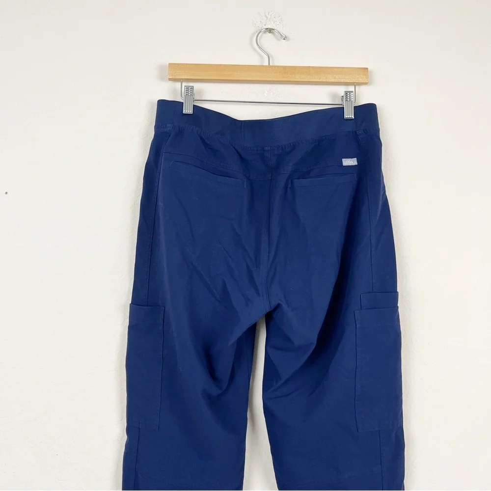 Figs Axim Blue Cargo Scrub Pants Size Large S